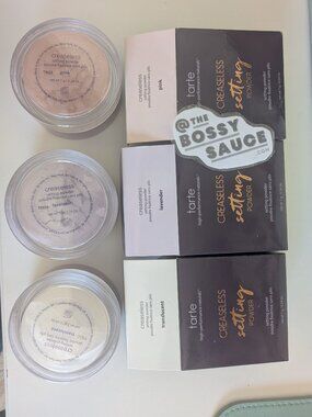 tarte Creaseless Loose Setting Brightening Powder - Pink, Lavender, Translucent